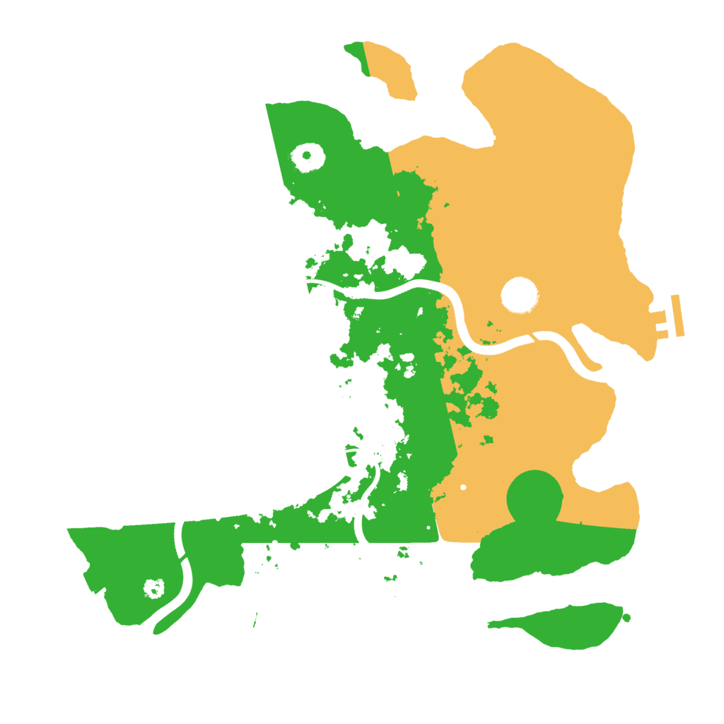 Biome Rust Map: Procedural Map, Size: 3500, Seed: 32200