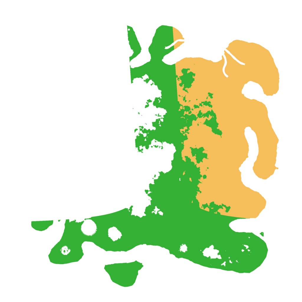 Biome Rust Map: Procedural Map, Size: 3500, Seed: 574980