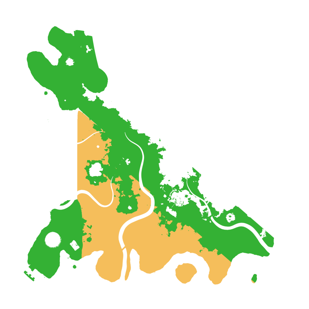 Biome Rust Map: Procedural Map, Size: 3500, Seed: 81829901