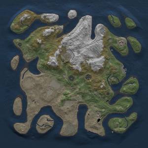 Thumbnail Rust Map: Procedural Map, Size: 4000, Seed: 286, 14 Monuments