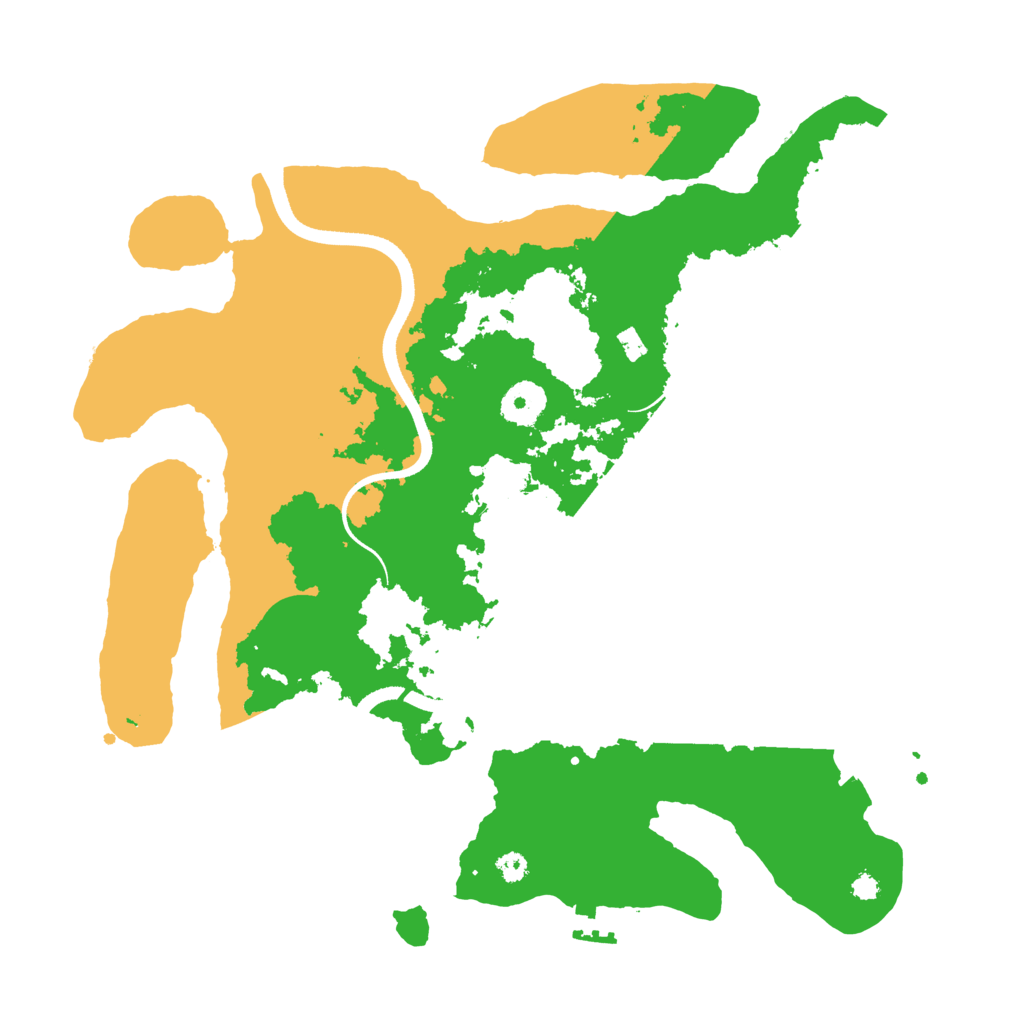 Biome Rust Map: Procedural Map, Size: 3500, Seed: 719429