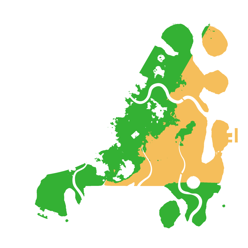 Biome Rust Map: Procedural Map, Size: 3500, Seed: 960557