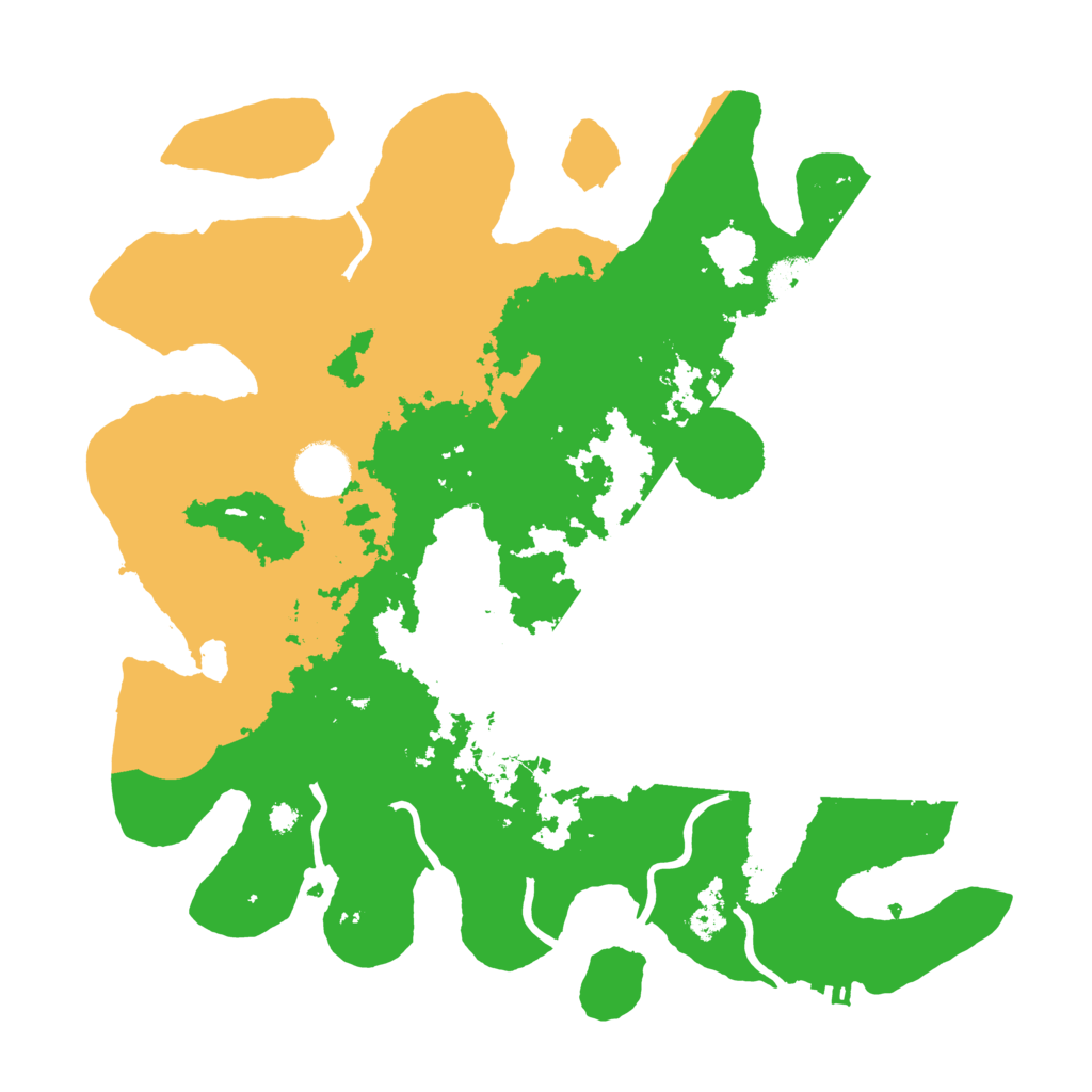 Biome Rust Map: Procedural Map, Size: 3500, Seed: 454521249