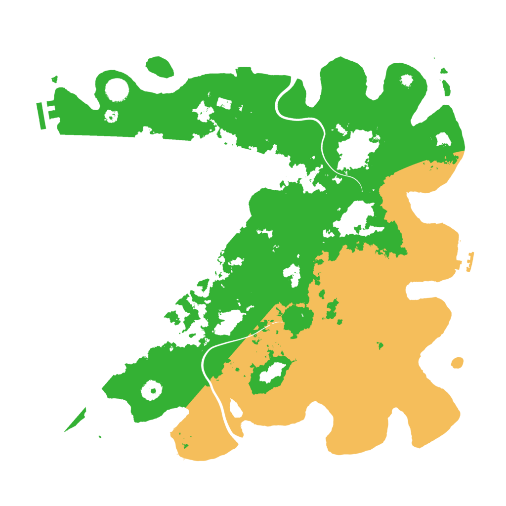 Biome Rust Map: Procedural Map, Size: 3800, Seed: 155