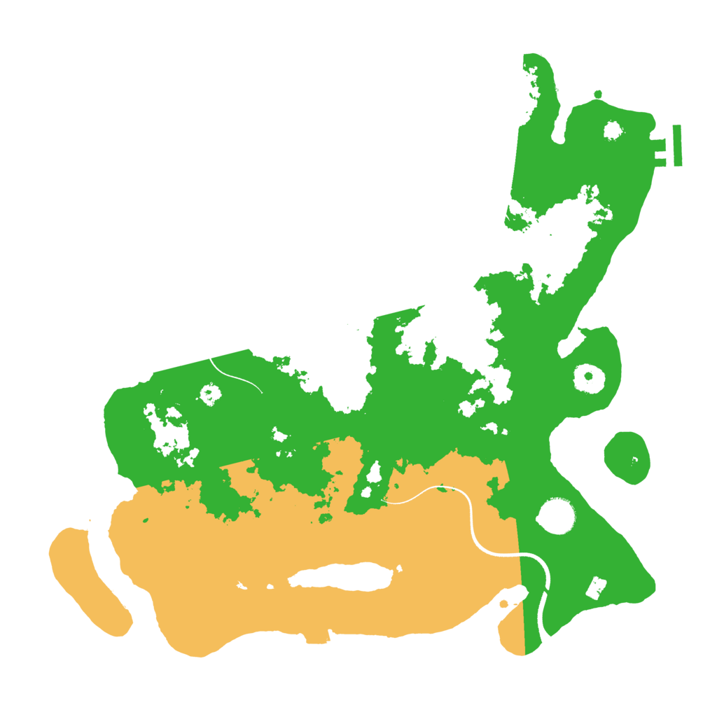 Biome Rust Map: Procedural Map, Size: 3500, Seed: 2142