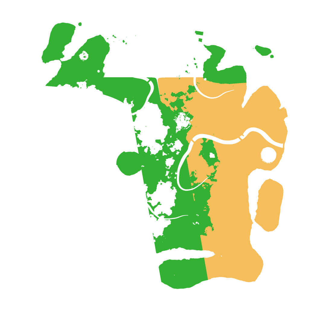 Biome Rust Map: Procedural Map, Size: 3500, Seed: 139256