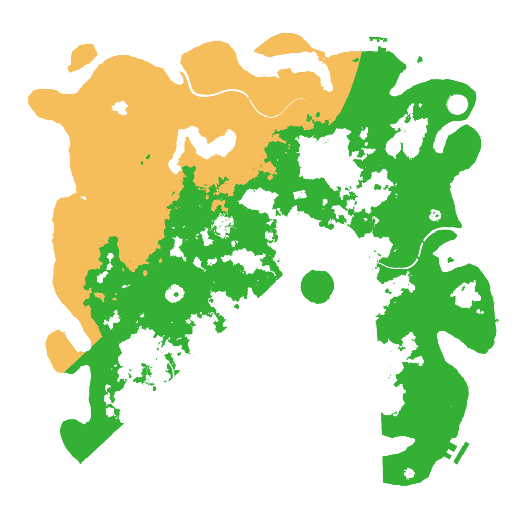 Biome Rust Map: Procedural Map, Size: 4400, Seed: 28124775