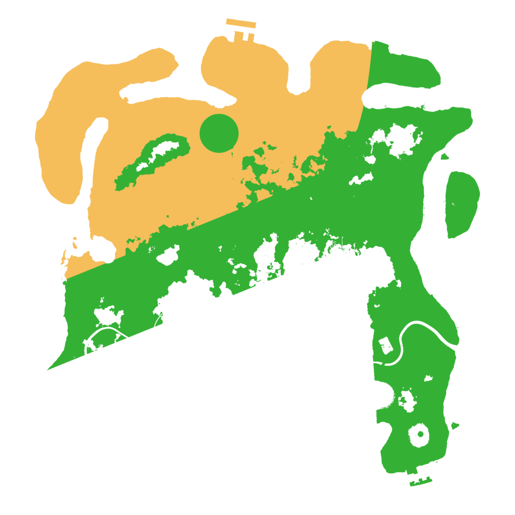 Biome Rust Map: Procedural Map, Size: 3500, Seed: 850219198