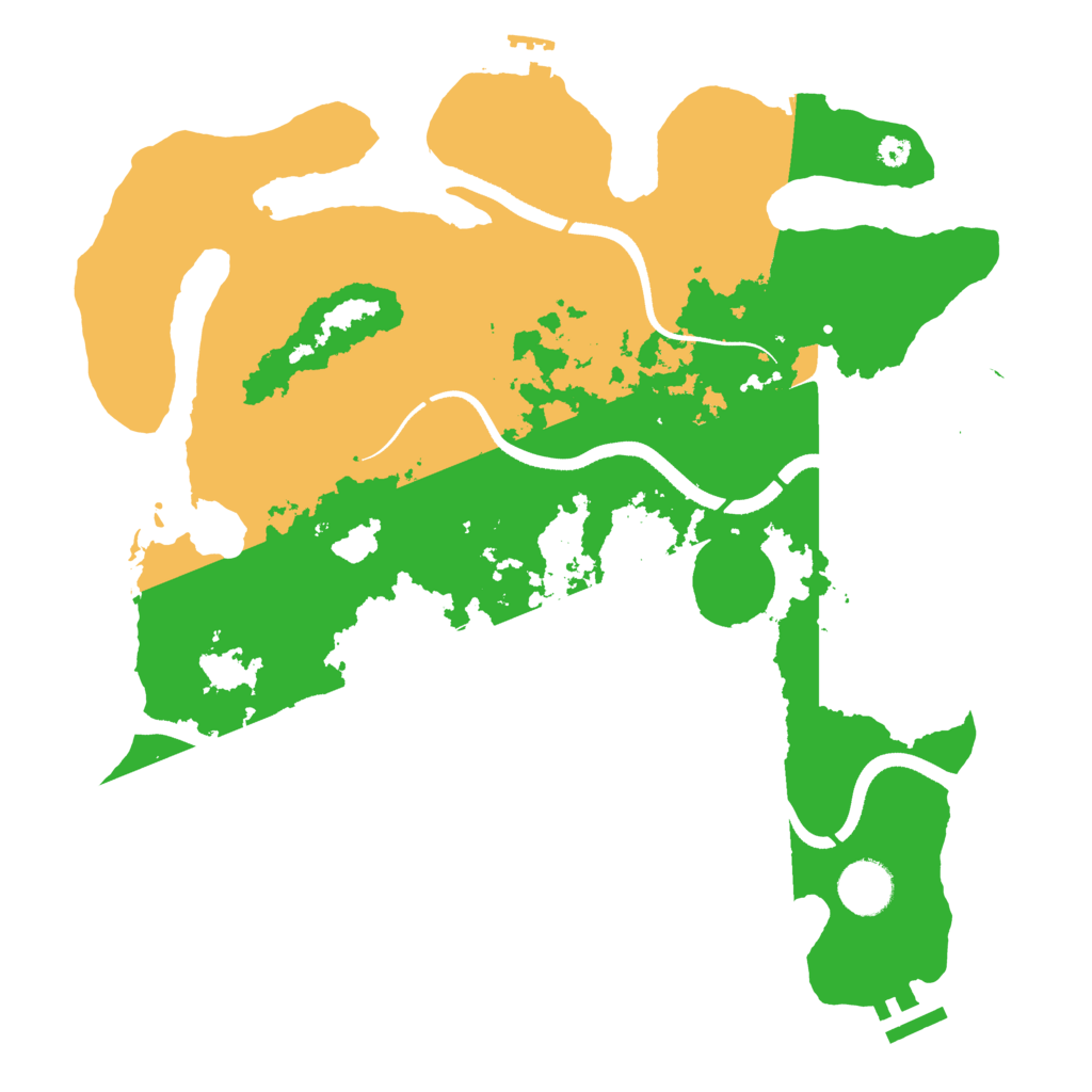 Biome Rust Map: Procedural Map, Size: 3500, Seed: 850219198