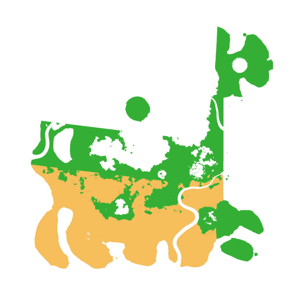 Biome Rust Map: Procedural Map, Size: 3500, Seed: 495039