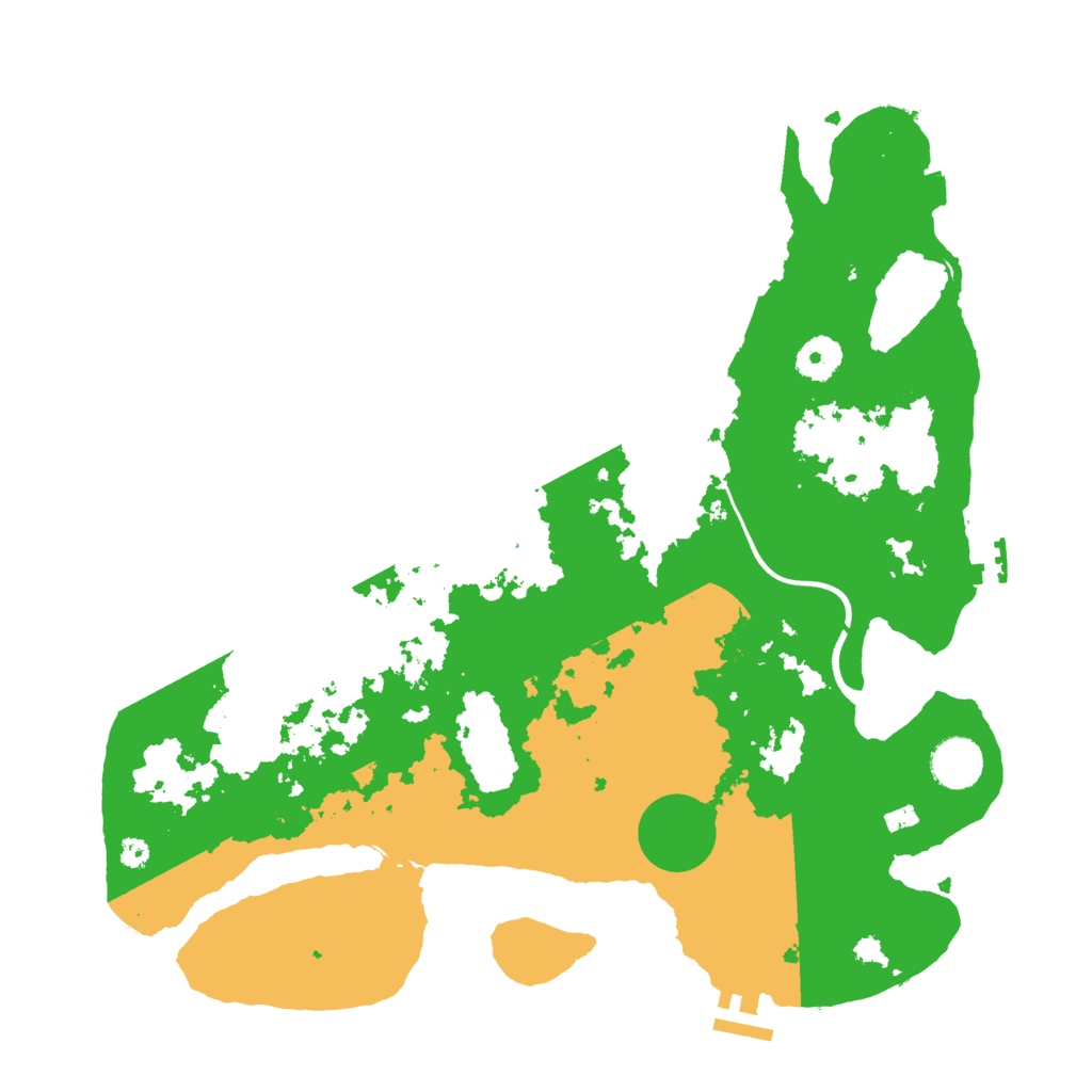 Biome Rust Map: Procedural Map, Size: 3700, Seed: 1344273382