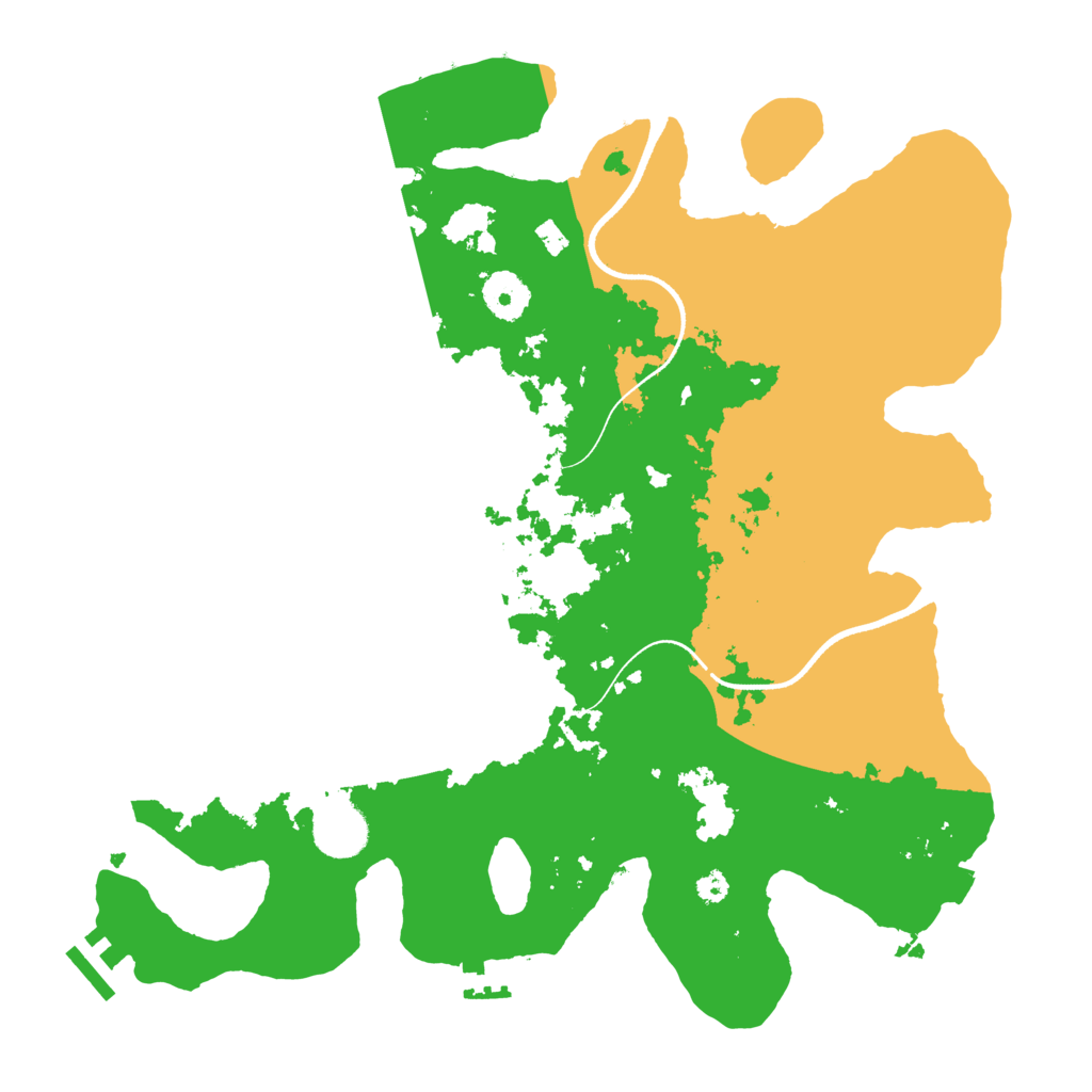 Biome Rust Map: Procedural Map, Size: 3500, Seed: 2077650951