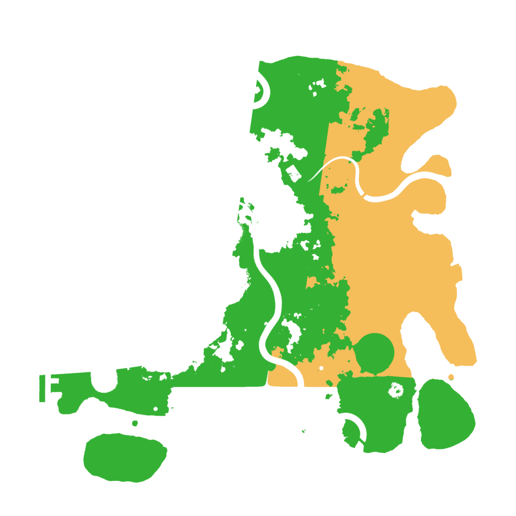 Biome Rust Map: Procedural Map, Size: 3500, Seed: 3737