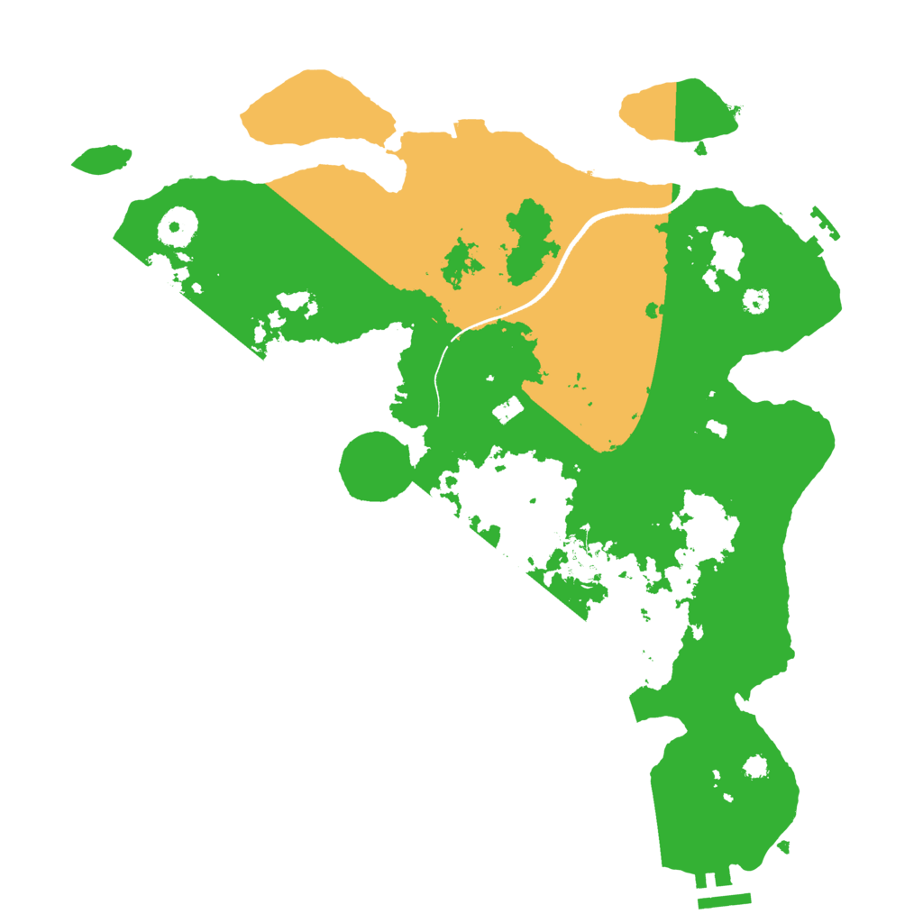 Biome Rust Map: Procedural Map, Size: 3500, Seed: 766969