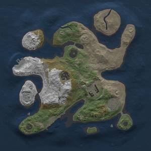 Thumbnail Rust Map: Procedural Map, Size: 2700, Seed: 3029, 9 Monuments