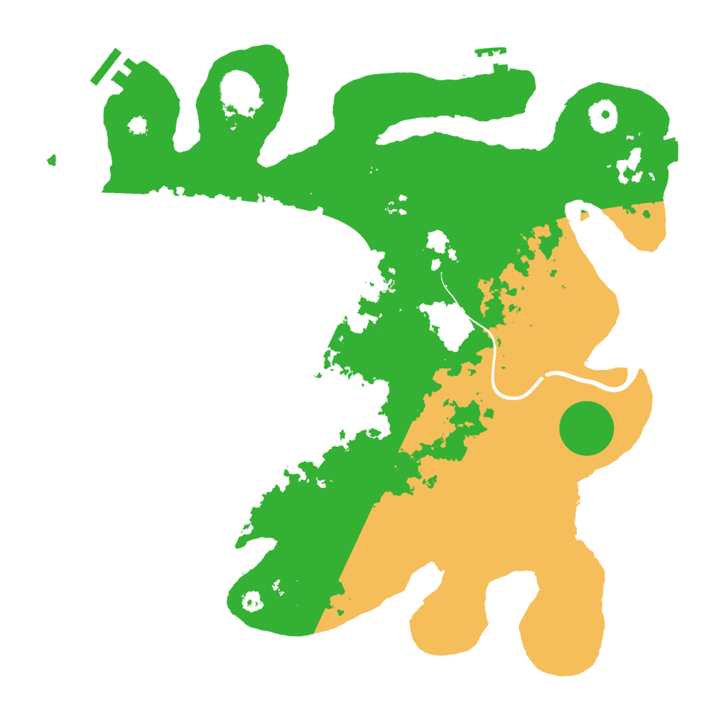 Biome Rust Map: Procedural Map, Size: 3500, Seed: 219350