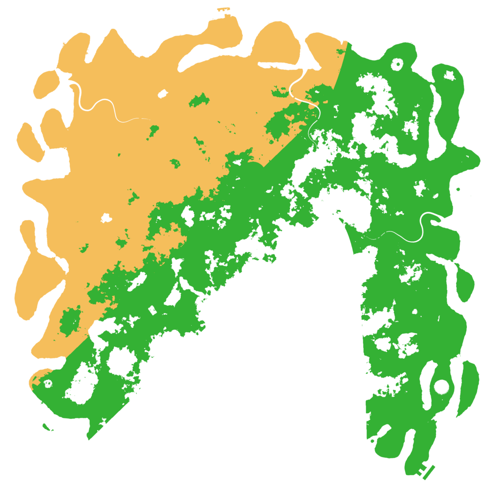 Biome Rust Map: Procedural Map, Size: 6000, Seed: 129327602