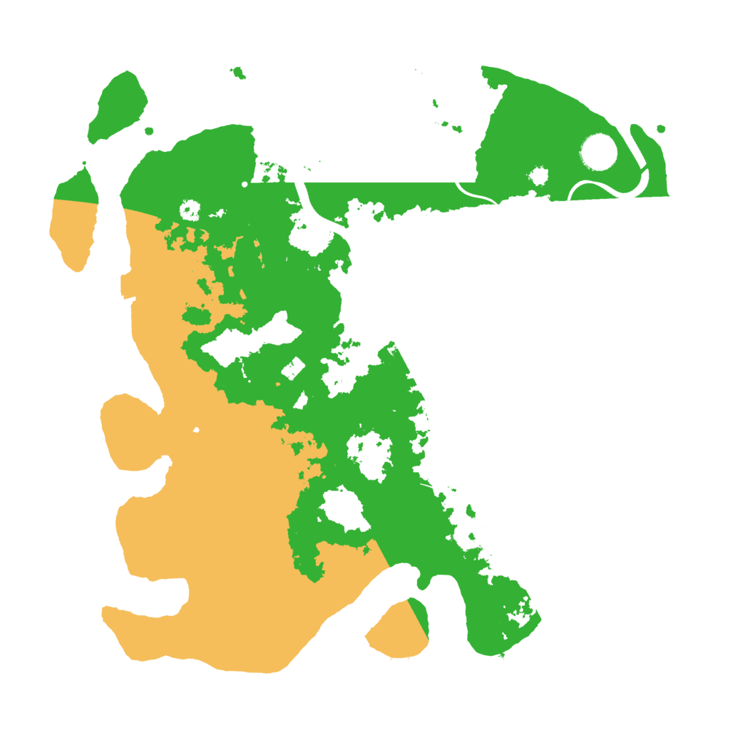 Biome Rust Map: Procedural Map, Size: 3500, Seed: 8646
