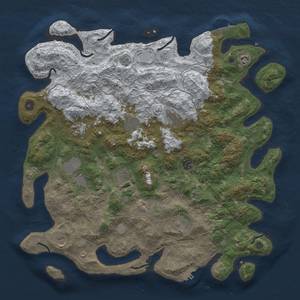 Thumbnail Rust Map: Procedural Map, Size: 4500, Seed: 537868902, 19 Monuments