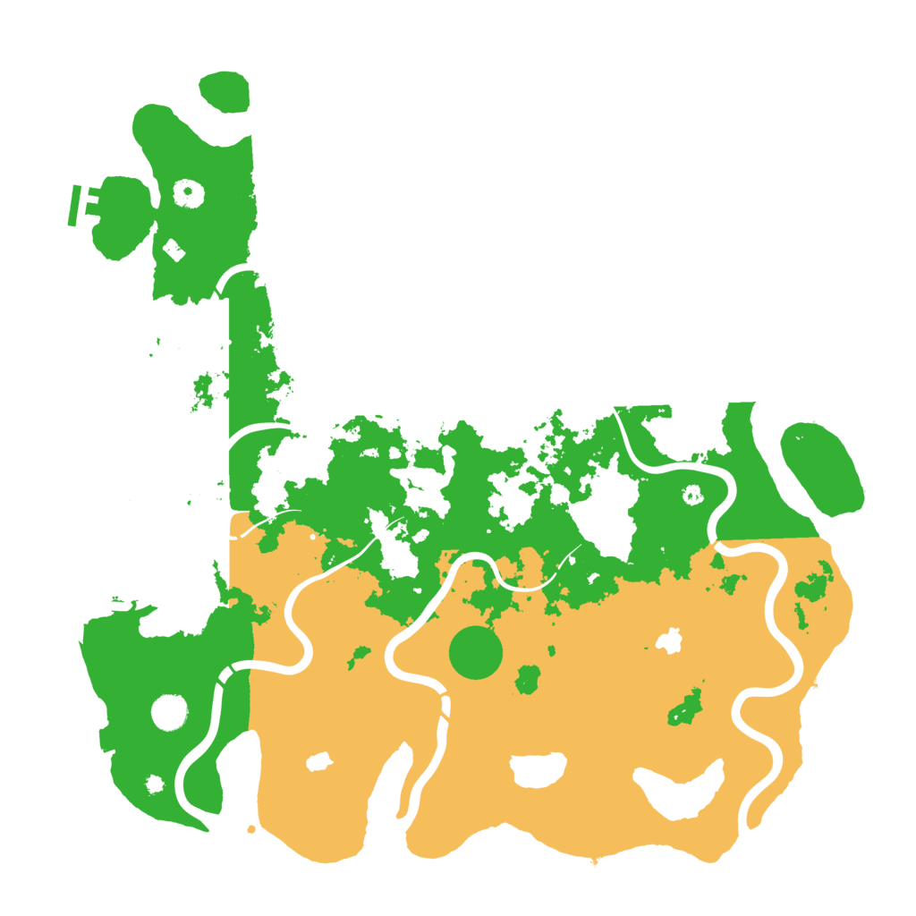 Biome Rust Map: Procedural Map, Size: 4500, Seed: 133004