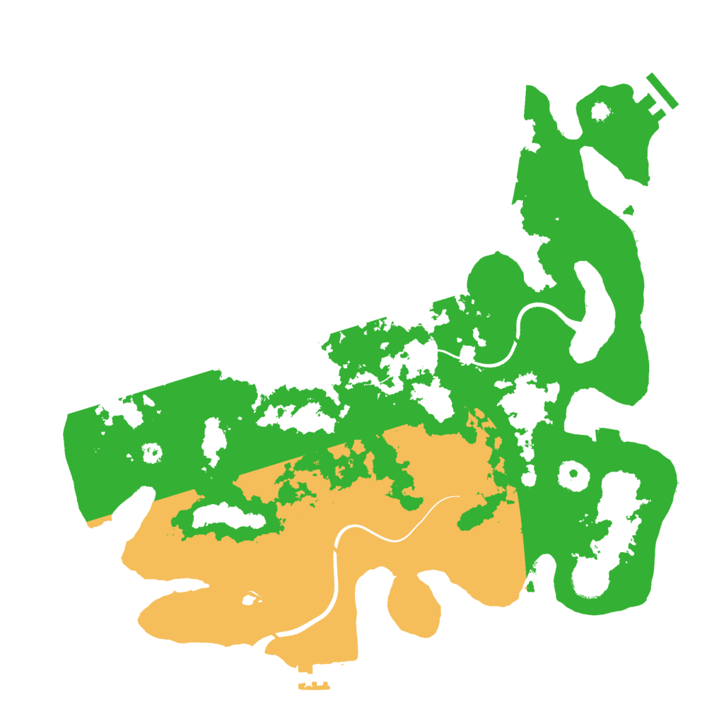 Biome Rust Map: Procedural Map, Size: 3500, Seed: 342755