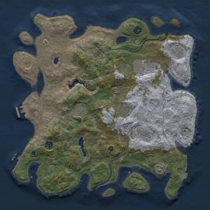 Thumbnail Rust Map: Procedural Map, Size: 4000, Seed: 1975, 15 Monuments