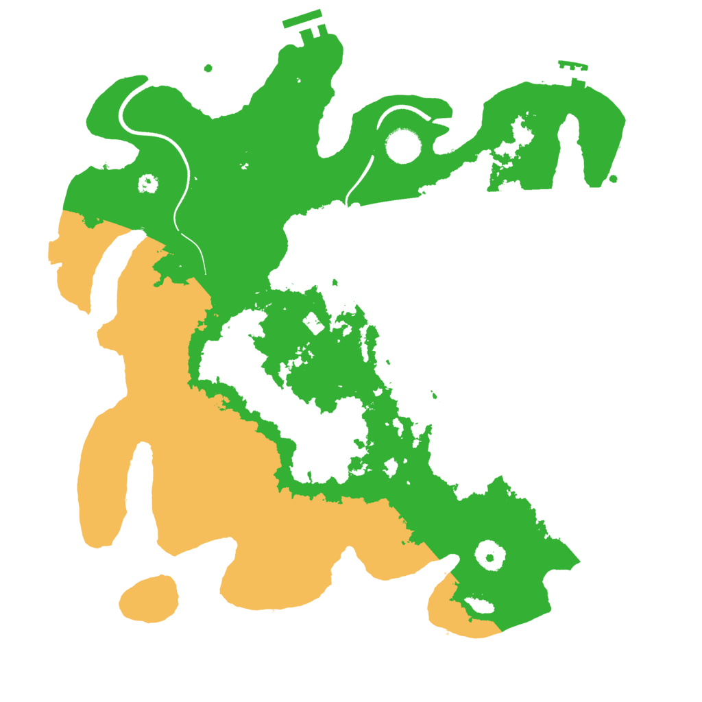 Biome Rust Map: Procedural Map, Size: 3550, Seed: 41416118
