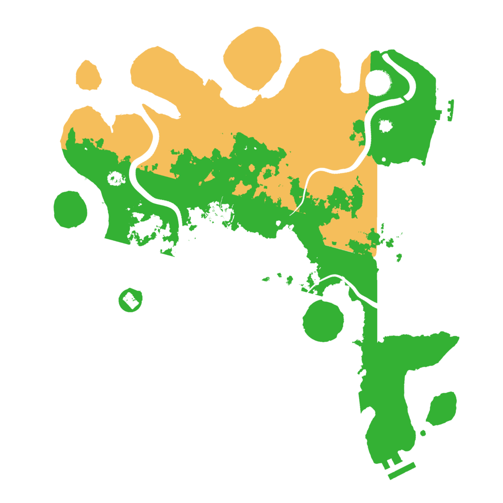 Biome Rust Map: Procedural Map, Size: 3500, Seed: 689060