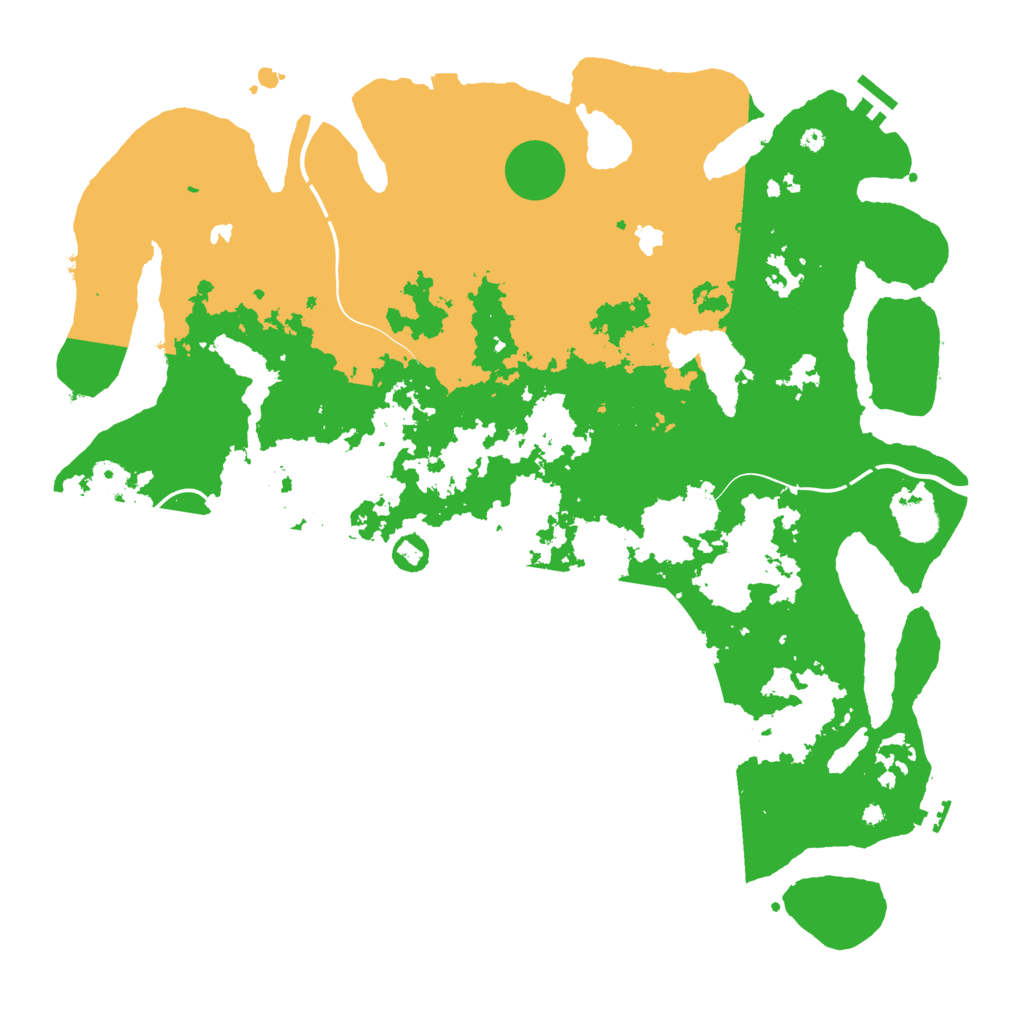 Biome Rust Map: Procedural Map, Size: 4500, Seed: 674830