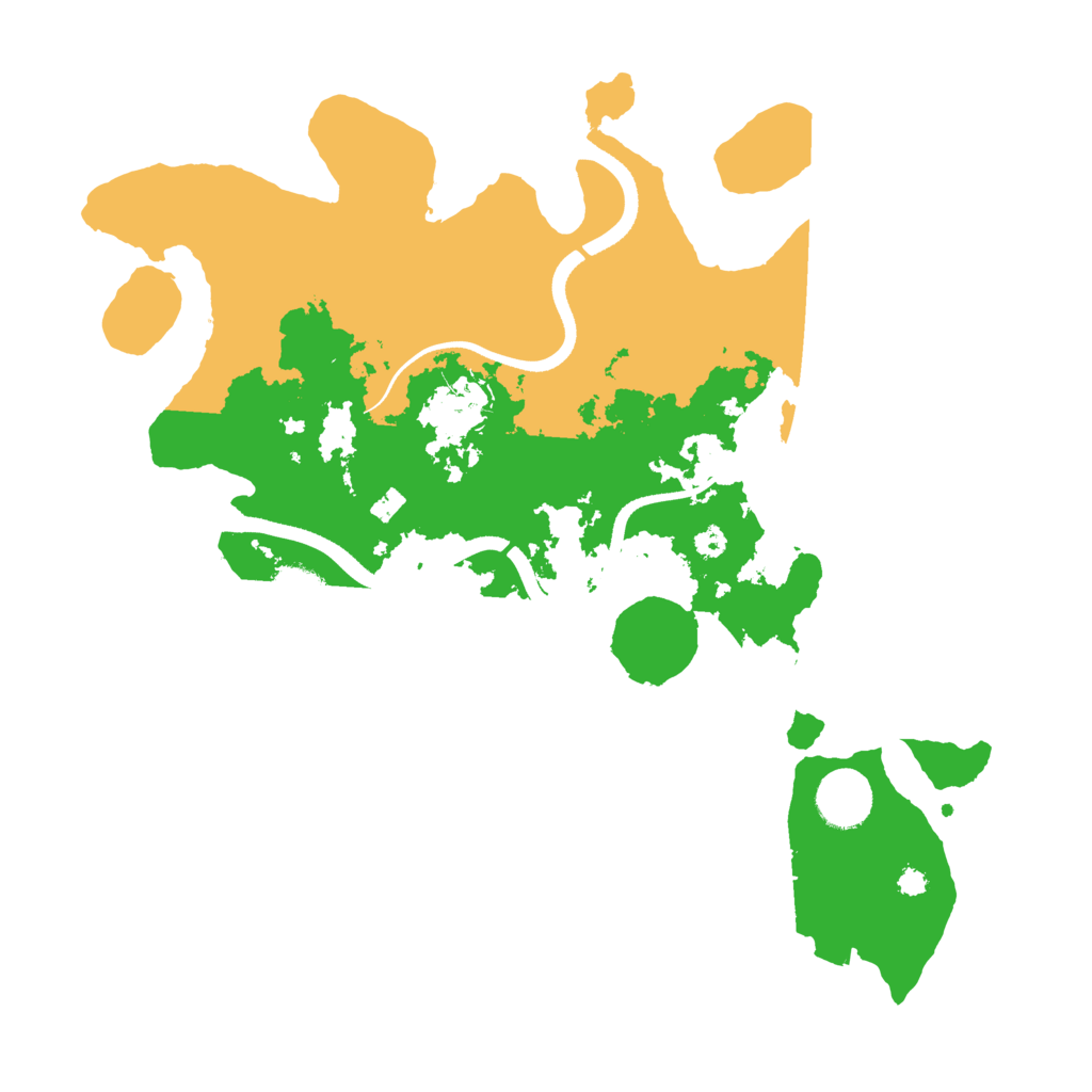 Biome Rust Map: Procedural Map, Size: 3500, Seed: 971464