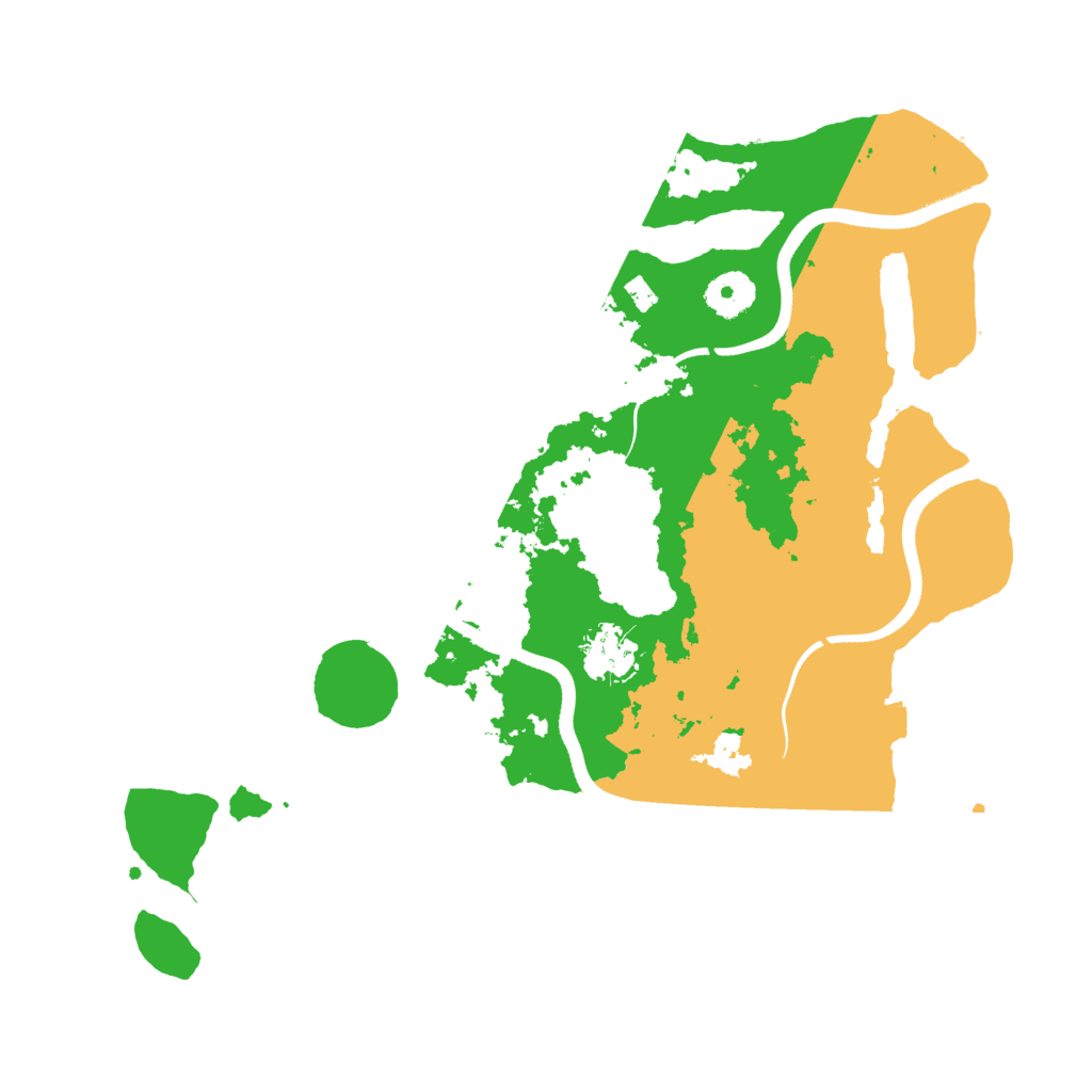 Biome Rust Map: Procedural Map, Size: 3500, Seed: 598373648