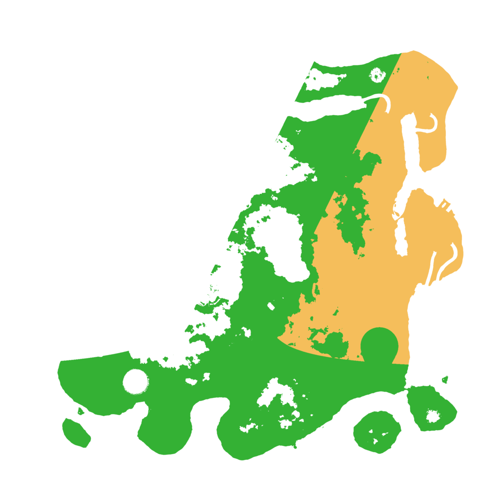 Biome Rust Map: Procedural Map, Size: 3500, Seed: 598373648