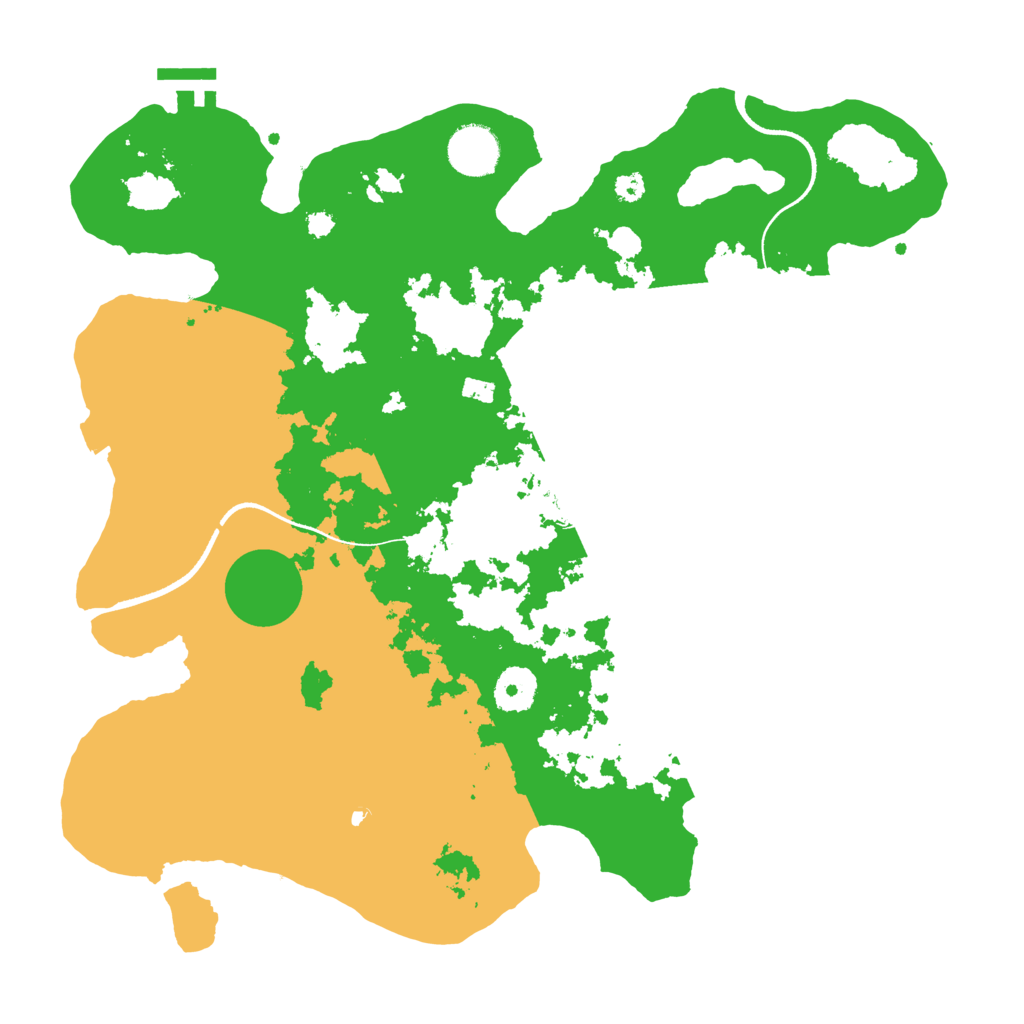 Biome Rust Map: Procedural Map, Size: 3500, Seed: 1707265645