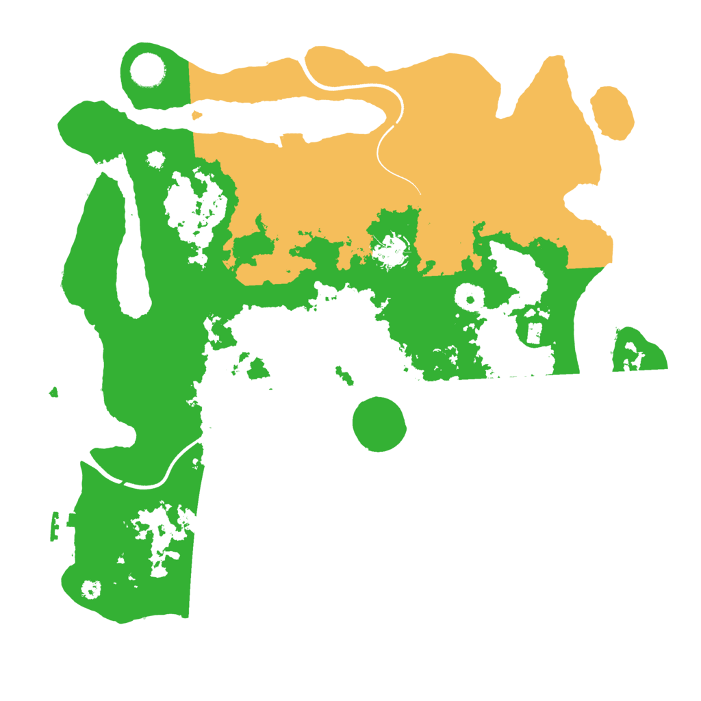 Biome Rust Map: Procedural Map, Size: 3600, Seed: 797084497