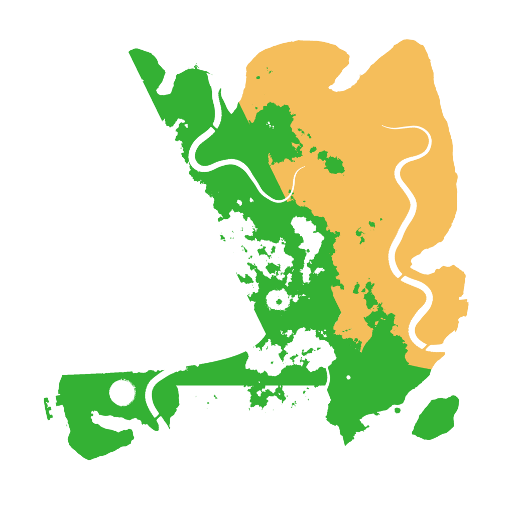 Biome Rust Map: Procedural Map, Size: 3500, Seed: 1167871814