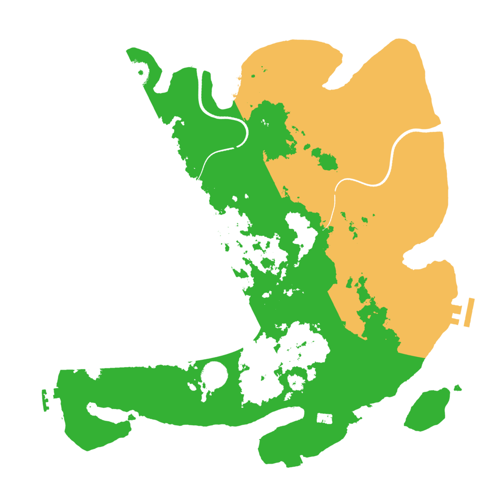 Biome Rust Map: Procedural Map, Size: 3500, Seed: 1167871814