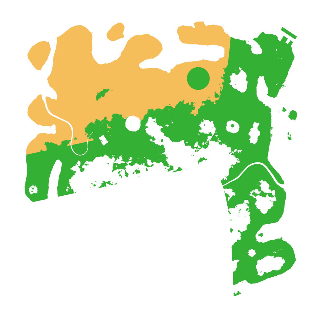 Biome Rust Map: Procedural Map, Size: 3700, Seed: 42132541