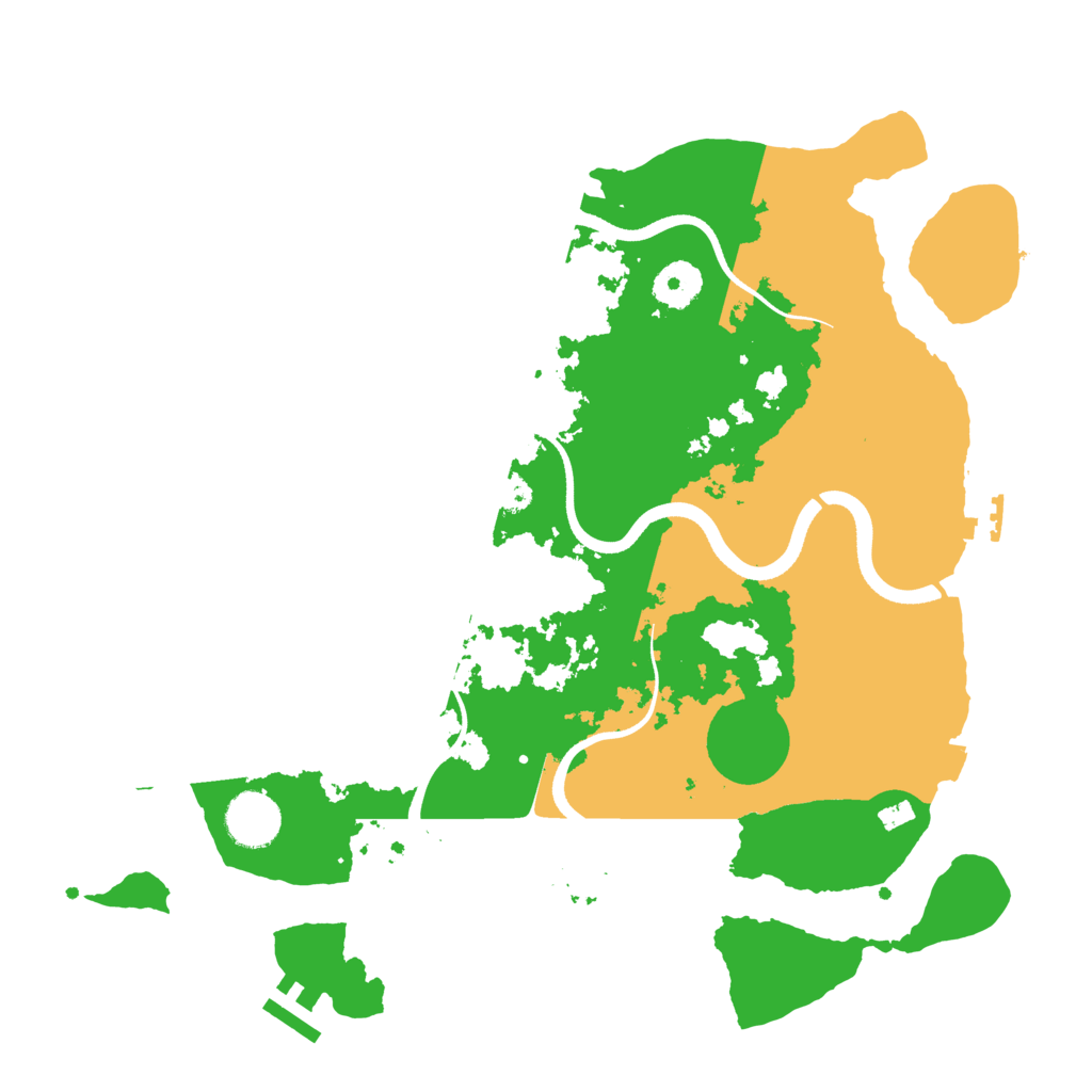 Biome Rust Map: Procedural Map, Size: 3500, Seed: 925161