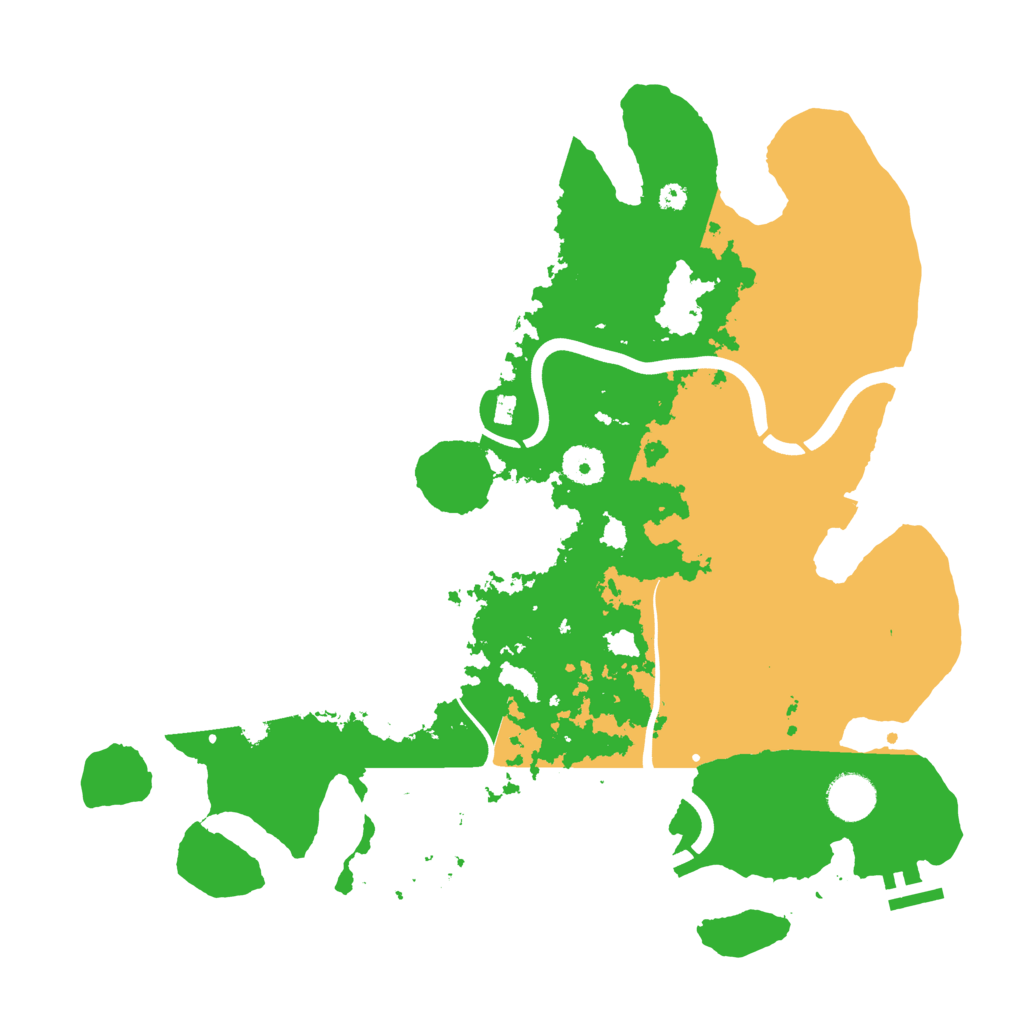 Biome Rust Map: Procedural Map, Size: 3750, Seed: 78894