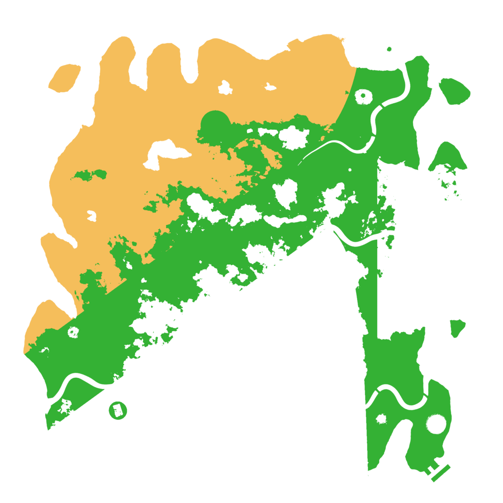 Biome Rust Map: Procedural Map, Size: 4500, Seed: 606