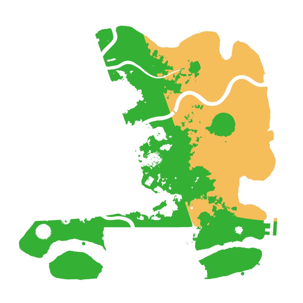 Biome Rust Map: Procedural Map, Size: 3500, Seed: 294370305