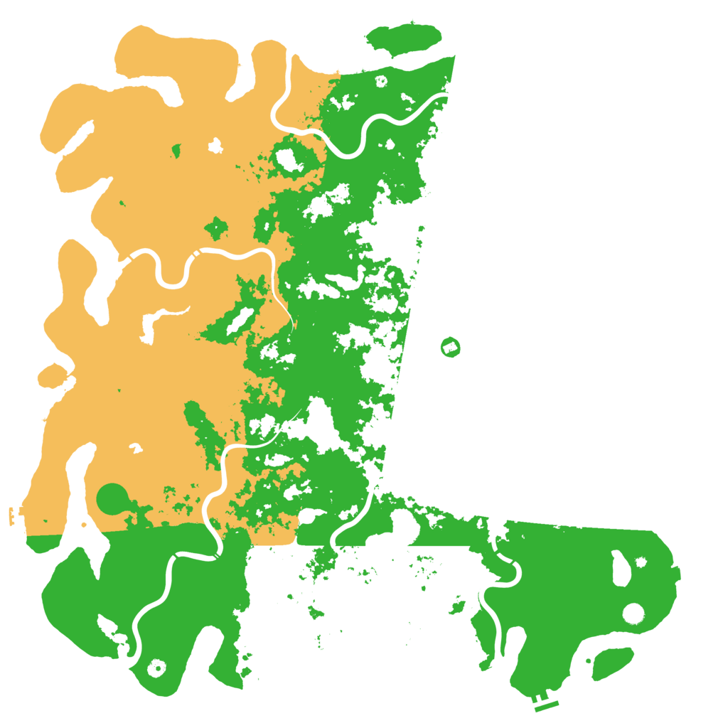 Biome Rust Map: Procedural Map, Size: 6000, Seed: 19363663