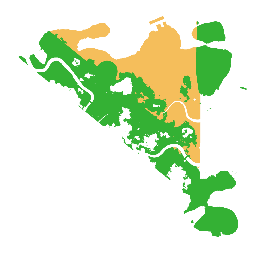 Biome Rust Map: Procedural Map, Size: 3500, Seed: 660127
