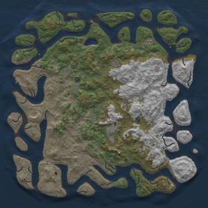 Thumbnail Rust Map: Procedural Map, Size: 6000, Seed: 310452012, 16 Monuments