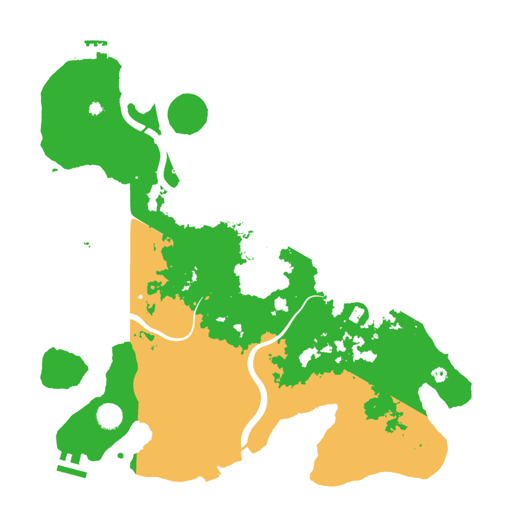 Biome Rust Map: Procedural Map, Size: 3500, Seed: 2071178478