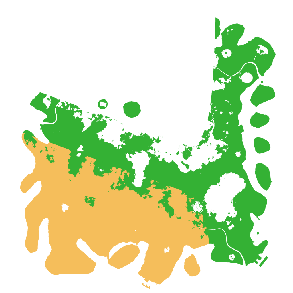Biome Rust Map: Procedural Map, Size: 4850, Seed: 233