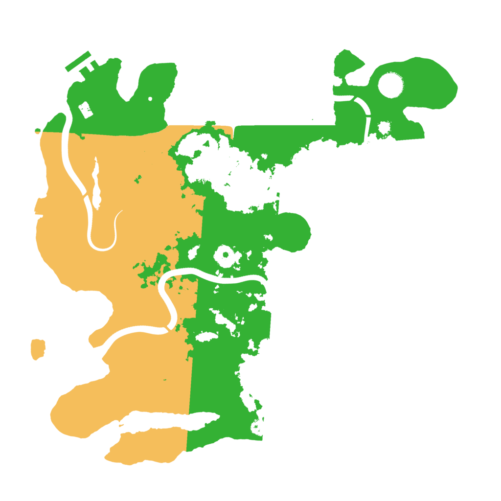 Biome Rust Map: Procedural Map, Size: 3500, Seed: 1985992773