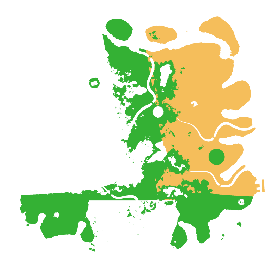 Biome Rust Map: Procedural Map, Size: 4400, Seed: 8614