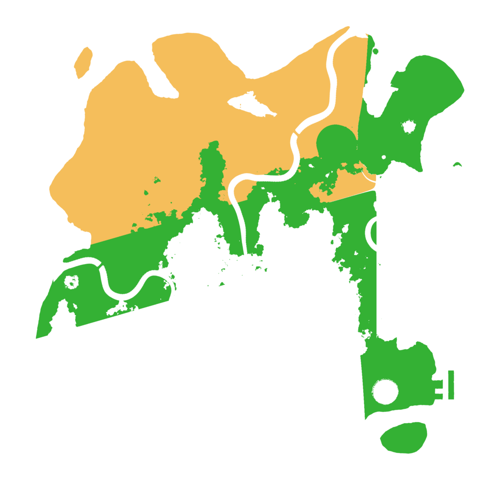 Biome Rust Map: Procedural Map, Size: 3500, Seed: 3546