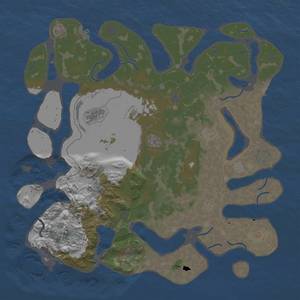 Thumbnail Rust Map: Procedural Map, Size: 4500, Seed: 11223344, 16 Monuments